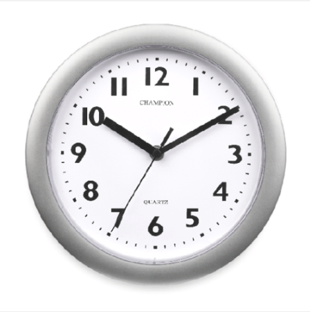 Wall Clock Silver Champion