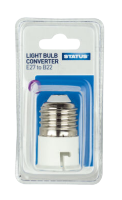 Light bulb Convertor BC to SES 1 Pack Clam Shell Box of 6 Status