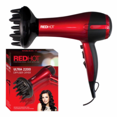 [ME321] Diffuser Dryer Ultra 2200 2m Cord Red hot
