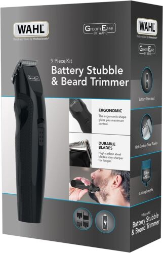 [ME200] 9 Piece Stubble and Beard trimmer Battery Operated Wahl