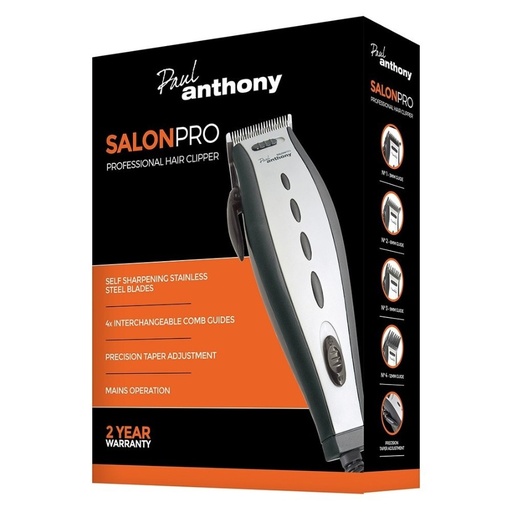 [ME524] Salon Pro Hair Clipper 1.7m corded Paul Anthony