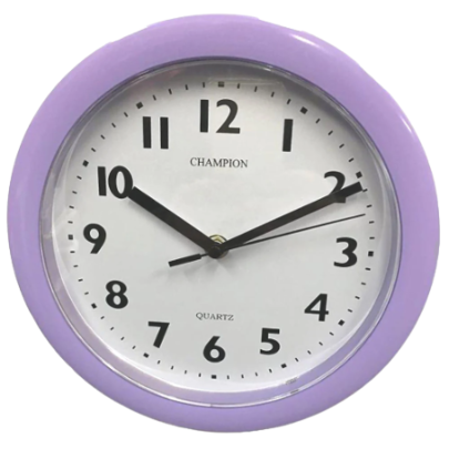 [ME606] Wall Clock Lilac Champion