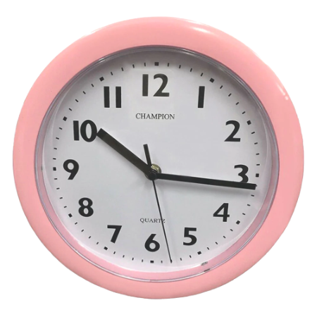 [ME607] Wall Clock Pink Champion