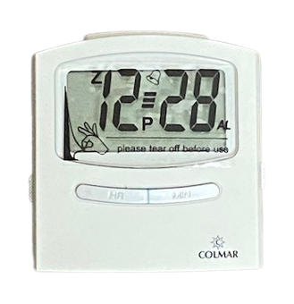 [ME617] White Digital Alarm Clock Colmar