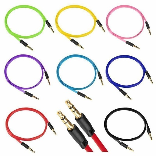 [ME15 - 60p each] 1 Metre Aux cable Box of 6
