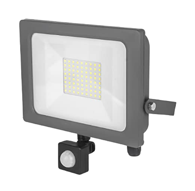 [ME174] 50W IP65 LED Floodlight With PIR Slimline Grey Status