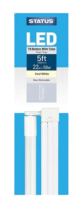 [ME179] 5ft Cool White Full LED Tube Light & Fitting Status