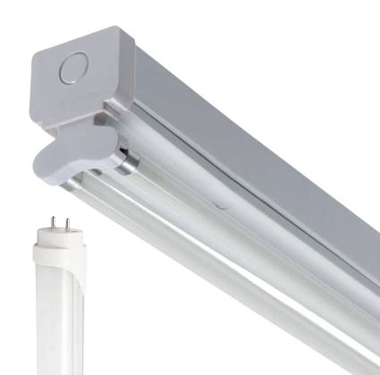 [ME167] 4ft Daylight Full LED Tube Light & Fitting Status Single 