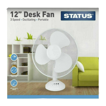 [ME35] 12 Inch Oscillating Desk Fan Status