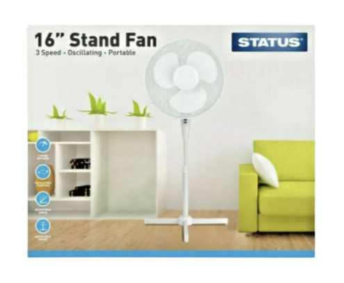 [ME60] 16 Inch Oscillating Stand Fan Status