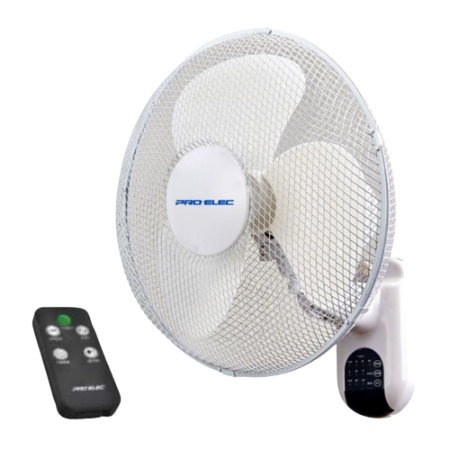 [ME61] 16 Inch Oscillating Wall Fan with Remote Pro Elec